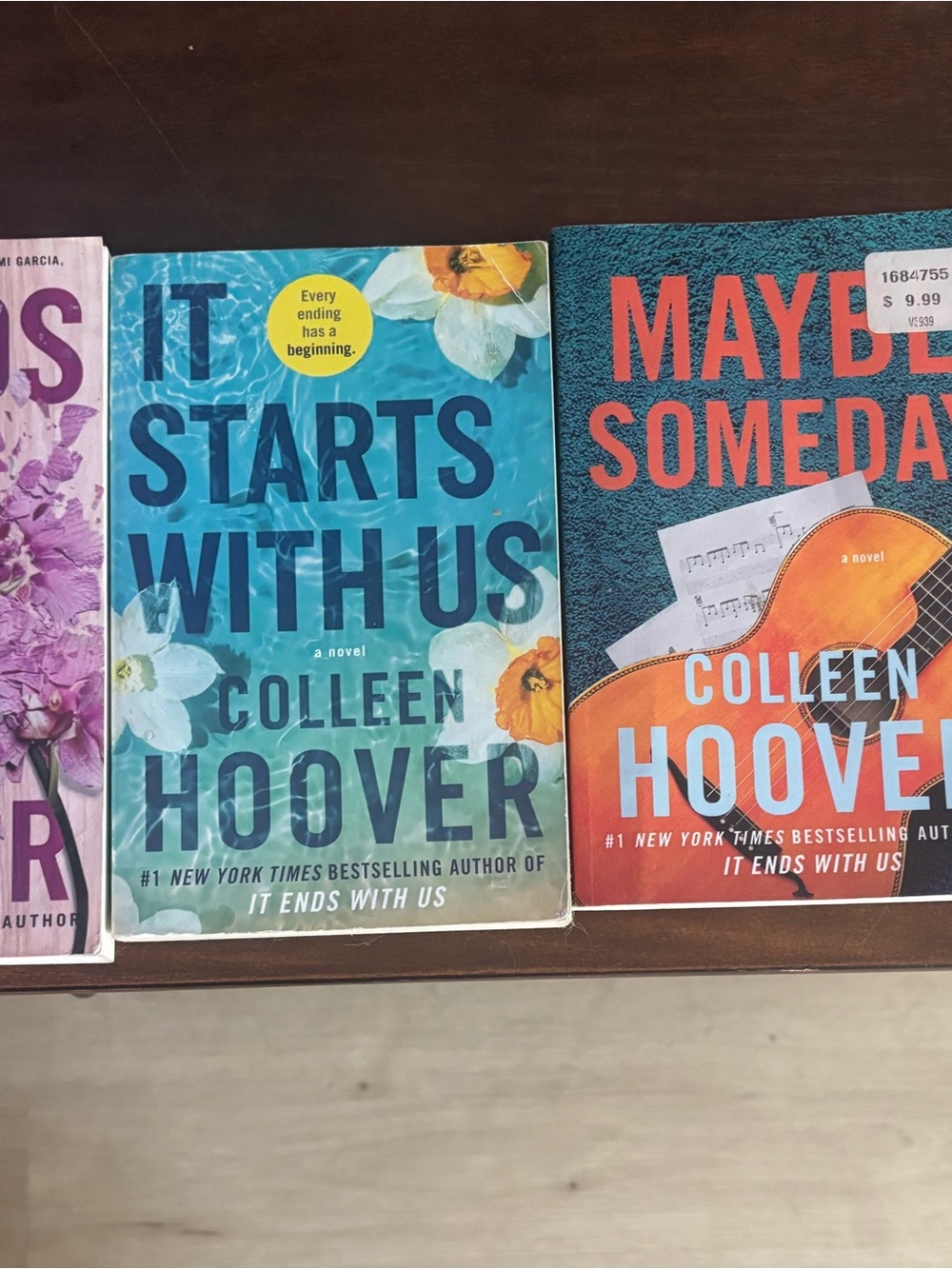 Colleen Hoover lot of 4 paperback books